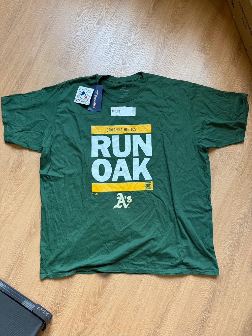 Oakland Athletics RUN DMC Green 'Run Oak' Graphic Tee